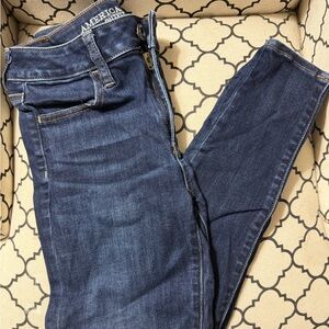American Eagle Dark Blue High Rise Jeans